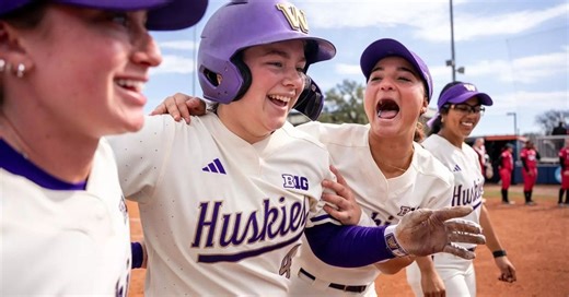 Husky Softball With Walk Off Top-10 Win Over Nebraska