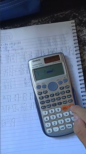 Calculo de matriz inversa na calculadora CASIO fx-991ES PLUS