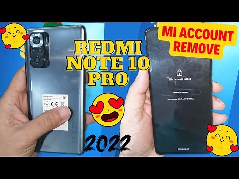 Redmi Note 10 Pro MI Account Unlock One Click| Xiaomi Qualcomm Sideload Disable Mi Account