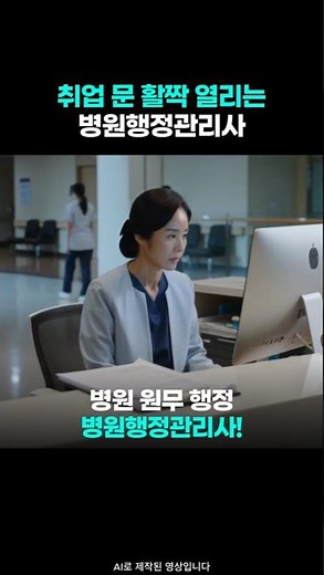 병원행정관리사 자격증, 취업난 속 블루오션! 병원 원무과 합격 보증수표