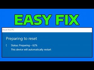 How To Fix Windows 11 Reset Stuck at Number%