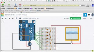 R2Ladder DAC in TinkerCad