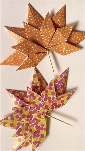 Maple 🍁 leaf #diy #papercraft #learning #viralshort