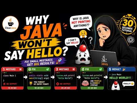 Why Java Won’t Say Hello? 😤 | Fix Hello World in 30 Seconds 🚀
