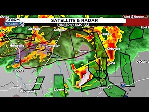 LIVE RADAR: Storms with potentially heavy rain likely in Houston area Thursday morning