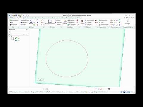 PTC Creo Elements Direct Modeling | Kreis in Segmente | Winkelteilung | Sternfunktion