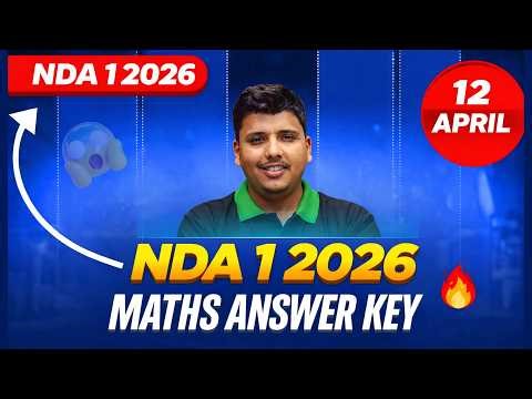 UPSC NDA 1 2026 Maths Answer Key & Expected Cut Off 🔥|| NDA 1 2026 Maths Details Solution