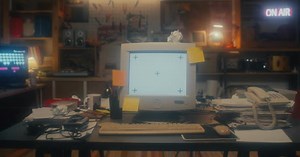 Old Desktop Computer On Table