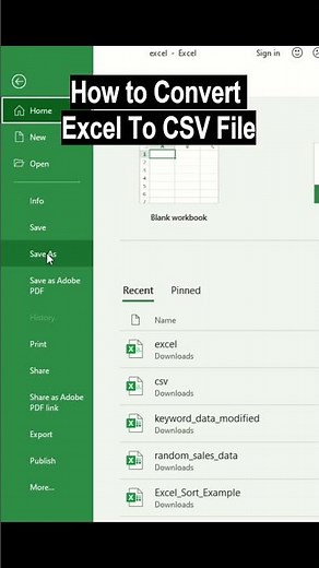 How to Convert Excel to CSV? 📊 #shorts #excel #exceltips #viral