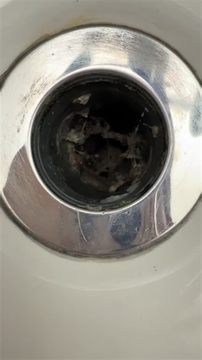 No one tells you about all the details of what cleans must endure on a cleaning job! Disgusting 🤢 👉 This came out of a bathroom sink drain. What you’re looking at is hair, soap residue, body oils, and mineral buildup that slowly collect over time — even in homes that look spotless on the surface. YUCK!!🤢 and yes some cleaners will clean these for you if your lucky enough to have one to do it for you !! Now why does this happen? • Sinks start draining slowly • Odors appear • and yes Routine ma