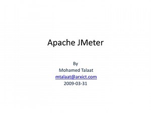 Apache JMeter - SlideServe