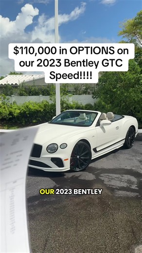 2023 Bentley GTC Speed with $110,000 Options