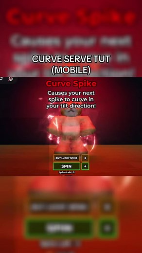 Master Curve Serve in Roblox Mobile Game