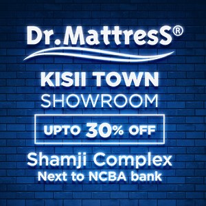 🎉Great News🎉 We are now open in Kisii Town!!! Situated at Shamji Complex, next to NCBA Bank Drop by and get to experience what you dreamt of while taking advantage of our incredible introductory offers of Up To 30% Off!!! #NewShowroom #DrMattress #KisiiTown #WeAreOpen #BetterSleepBetterHealth #Kisii #Kenya #SleepWell | Dr.Mattress