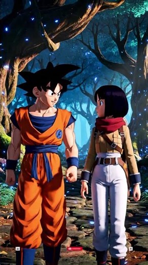 “Goku × Mikasa – The Lost Star ✨ A Love That Destiny Chose!”#goku #anime4k #anime #dragonball