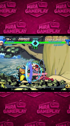 X-Men vs. Street Fighter PlayStation Gameplay Corto 4 #shorts #gamer #retro #videojuegos #consolas