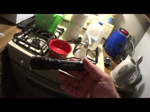 A QUICK DEMONSTRATION: BRAUN 1800 Lumen Rechargeable Waterproof Tactical LED Flashlight - SEE INFO