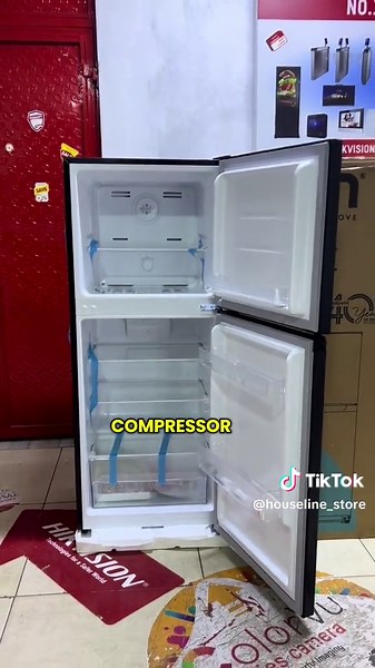 VON VRT-182NRAK Double Door Fridge with Freezer