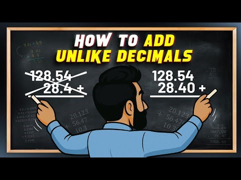 Learn How To Add Decimals Without Making Mistakes !