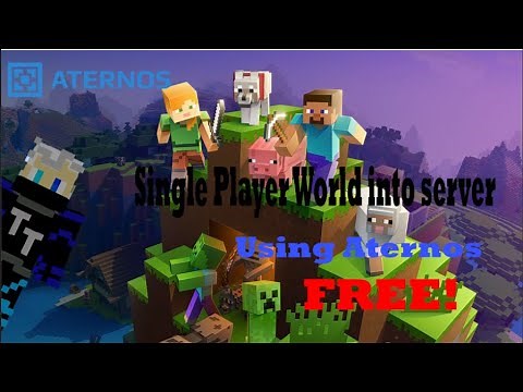 How to make Singleplayer World into Server | Aternos | Minecraft | TheTecher |