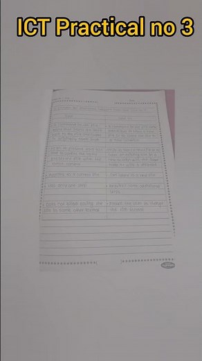 ICT Practical no 3 | 1st year diploma (msbte k scheme) #short