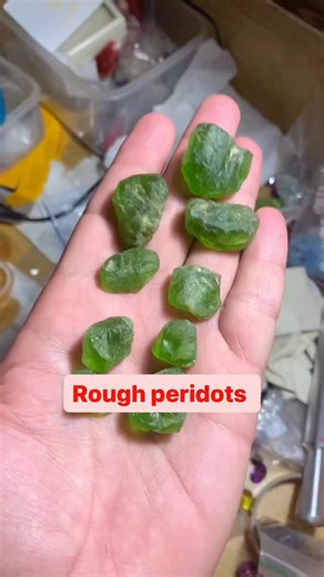 2.9K views · 3.5K reactions | PERIDOTS CUTTING ! FROM ROUGH TO...