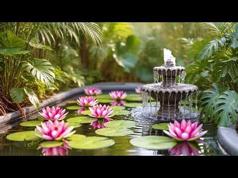 Relaxing Music & Fountain Sounds | Stress Relief, Sleep & Meditation Music