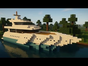 🛥️ Minecraft Yacht Tutorial | Moderne Luxusyacht bauen leicht gemacht!