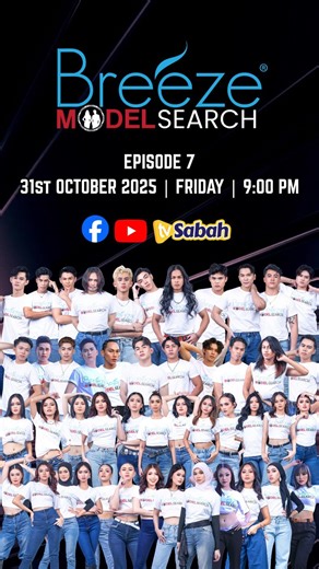 ✨ Breeze Model Search EP.7 is coming TOMORROW 🔥 After the tense eliminations, our remaining contestants rise stronger than ever — ready to face their biggest challenge yet 💃🏽✨ For the first time, they’ll be performing in front of thousands of live audiences 😱🔥 Will they conquer their nerves and shine under the spotlight — or crumble under pressure? 💥 And… 👀 rumour has it there’s a wild card entry joining the race! Could this unexpected twist change everything? 💫 Get ready for drama, surp