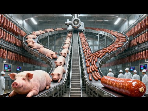 Inside the Super Sausage Factory – How Billions of Tons Are Made! 🌭🏭