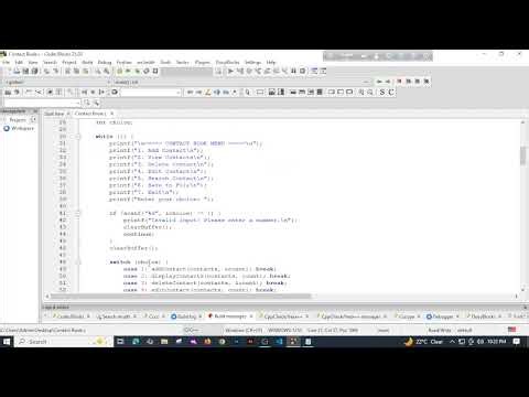Project5:📒 Contact Book in C Programming | Add, Edit, Delete, Search& Save | Full Explained Tutorial