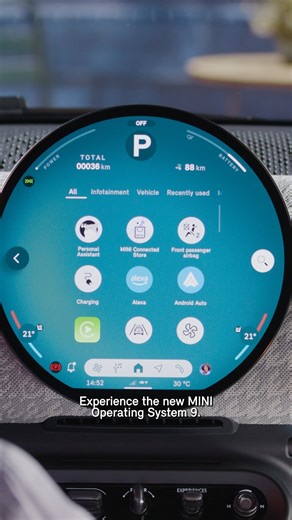 3.3K views · 13 reactions | Gemakkelijker, duidelijker, meer MINI.  Hier is de interactieve toekomst van MINI met het nieuwe Operating System 9: met verbeterde touch- en voicecontrol, inclusief Apple CarPlay en Android Auto. ---- Plus facile, plus clair, plus MINI !  Découvrez le nouveau système d'exploitation 9 MINI : optimisé pour le contrôle tactile et vocal, y compris pour Apple CarPlay et Android Auto. | MINI | Facebook