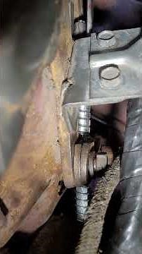 Installing the new front emergency brake cable on the 55 Buick Special.