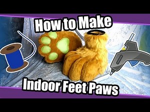 //Tutorial #73// Indoor Feet Paws for Fursuit & Cosplay + PDF Template