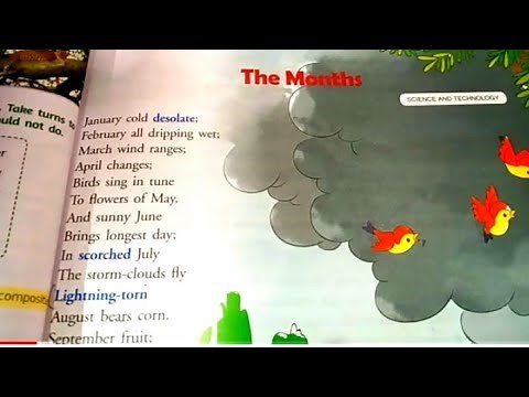 The Months || Class-5 poem|| New Gem's English Reader