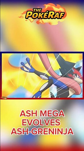 Ash Mega Evolves Ash-Greninja into Mega Ash-Greninja in the Pokémon Horizons Anime