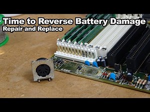 Fixing up a Battery Damaged 386 Motherboard