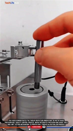 Thread Inspection Innovation: GO/NO-GO Gauge Precision Bolt Quality Control Process #tech