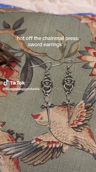 Sword Earrings: The New Trend in Chainmail Jewelry