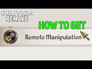 How to Get Remote Manipulation Spell in Oblivion Remastered, Where To Get Remote Manipulation
