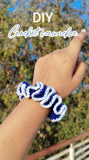 DIY Crochet Scrunchie 🧶 | Easy Hair Scrunchie Tutorial