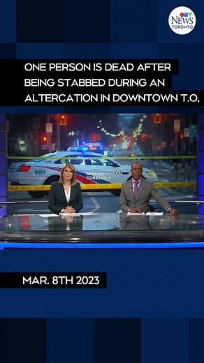 Three suspects are wanted at after an altercation left one person dead after a stabbing in downtown Toronto. #ctvtoronto #ctvnews #news #toronto