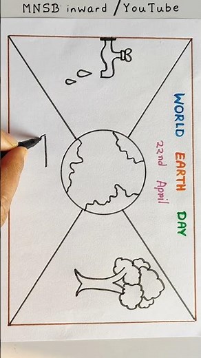 Save Earth Save life | Earth Day poster | World Earth Day | #shorts #youtubeshorts #drawing