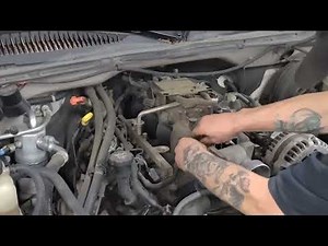 Knock Sensors and Wiring Harness on a 2005 Chevy Silverado