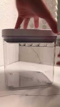 How to fix oxo pop container push open jar top/lid, if the lib is stuck.