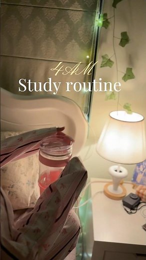 4 am study routine 🎀 #studygram #studying #aesthetic #studymotivation #4am #morningstudyroutine