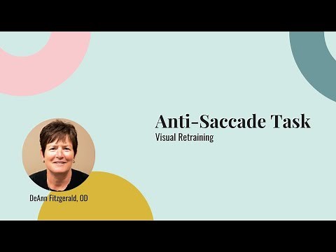 How do you perform an anti-saccade task?