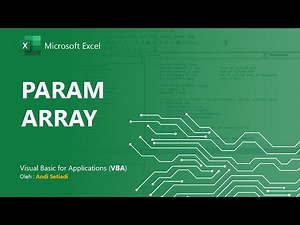 Materi VBA Dasar #21: ParamArray (Parameter Array)
