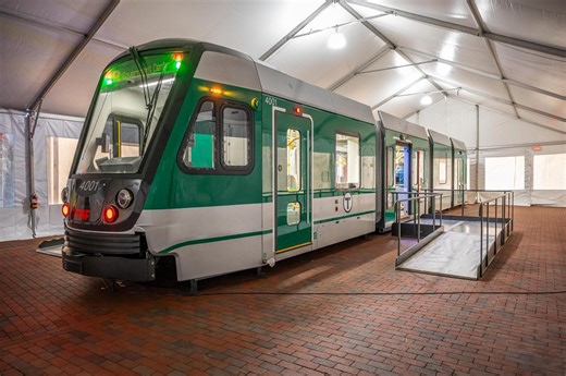 MBTA Unveils New Look for Green Line Trains