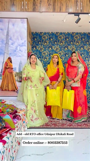 Tanuja’s_outlet on Instagram: "Add :- old RTO office Udaipur 🛍️🤩💫 Online order:- 8003387353 #mewadicouple #poshak #trendingnow #udaipur #instagood"